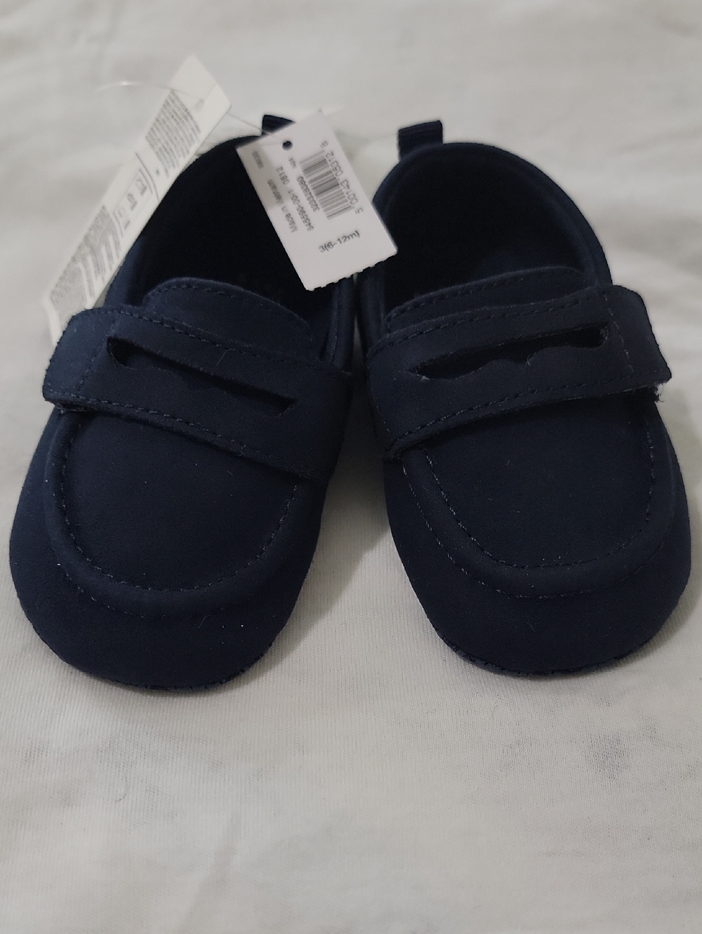 GAP Navy Blue Moccasin-Style Baby Slip-Ons